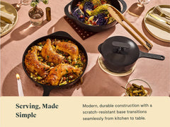 Large Enameled Cast Iron Duo