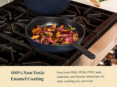 Enameled Cast Iron Skillet Duo