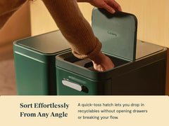 45L 2-Drawer Recycling Bin